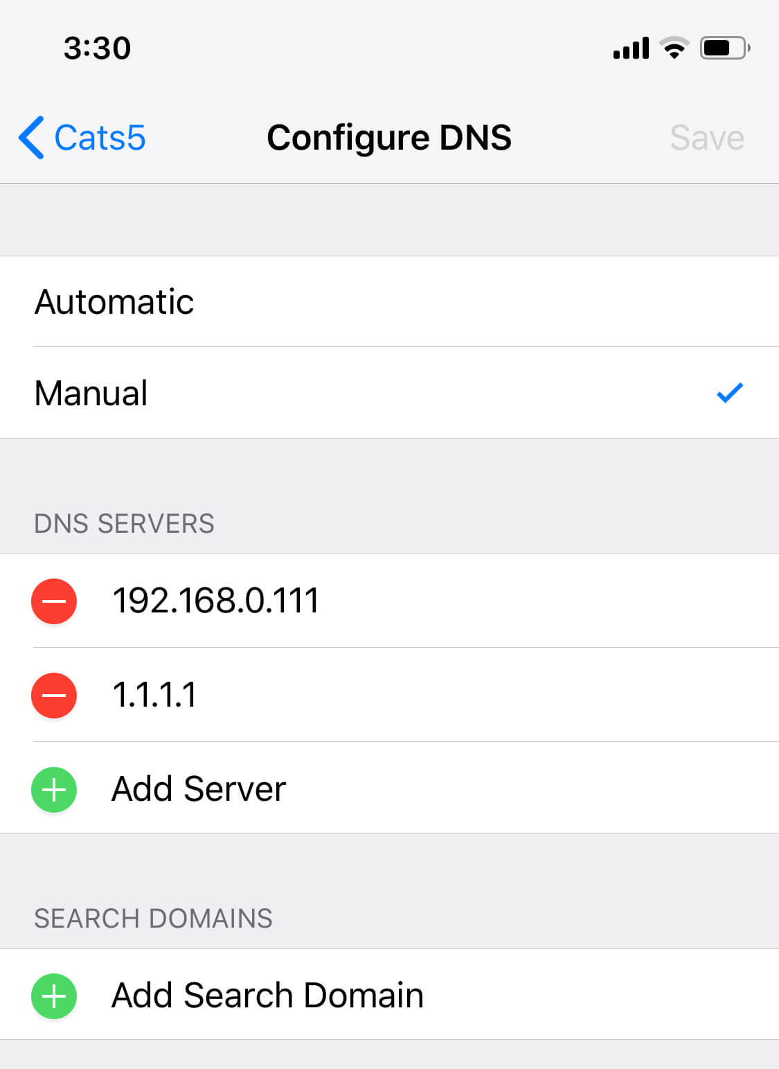 Custom DNS Servers